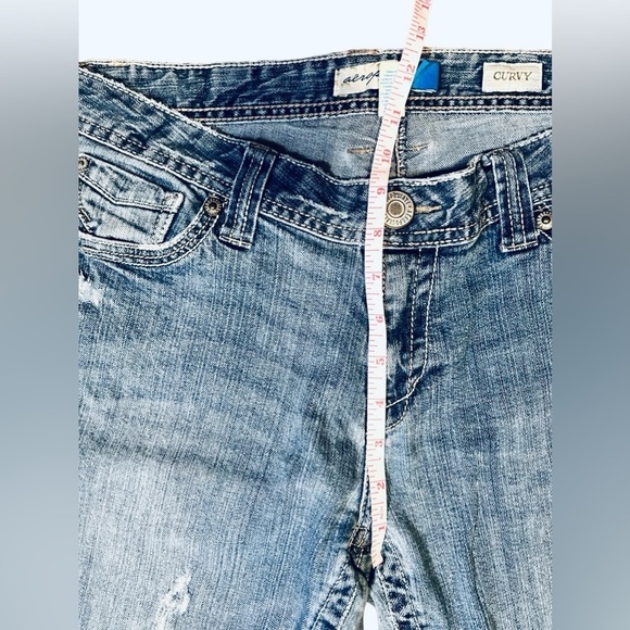 Aeropostale, Chelsea Bootcut, Curvy, Size 13/14, Juniors, Distressed - Picture 4 of 6